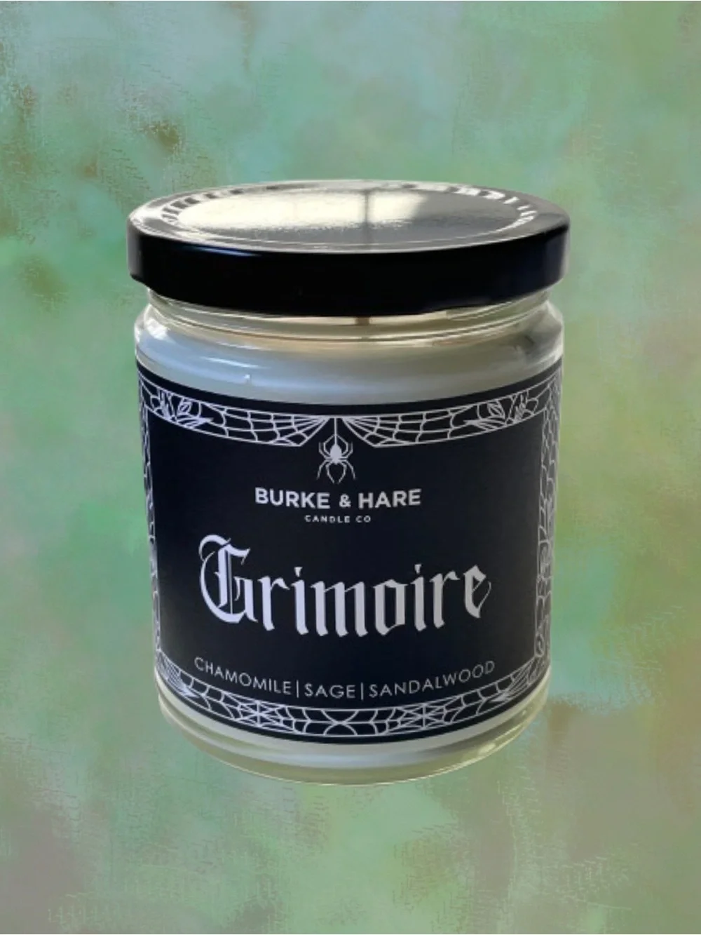 Burke & Hare “Grimoire” 9 oz soy wax candle chamomile sage sandalwood new